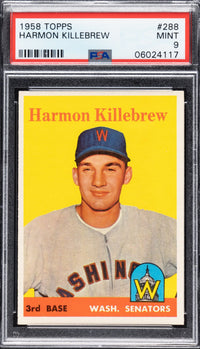 1958 Topps #288 Harmon Killebrew PSA 9