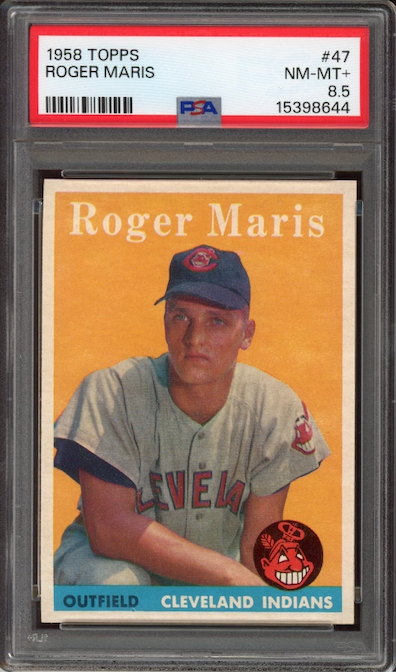 1958 Topps #47 Roger Maris ROOKIE PSA NM-MT+ 8.5