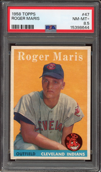 1958 Topps #47 Roger Maris ROOKIE PSA NM-MT+ 8.5
