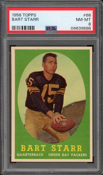 1958 Topps #66 Bart Starr PSA NM-MT 8