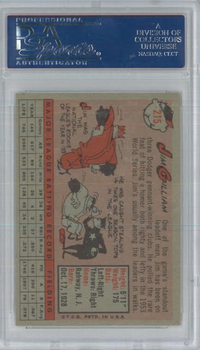 1958 Topps #215 Jim Gilliam PSA NM-MT 8