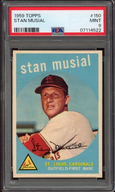 1959 Topps #150 Stan Musial PSA MINT 9