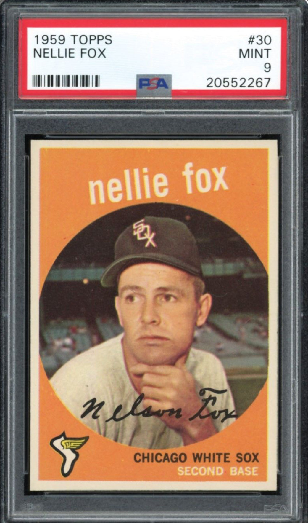 1959 Topps #30 Nellie Fox PSA 9