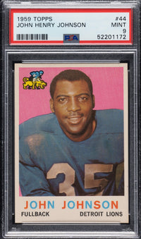 1959 Topps #44 John Henry Johnson PSA 9