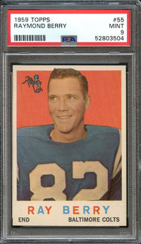 1959 Topps #55 Raymond Berry PSA 9