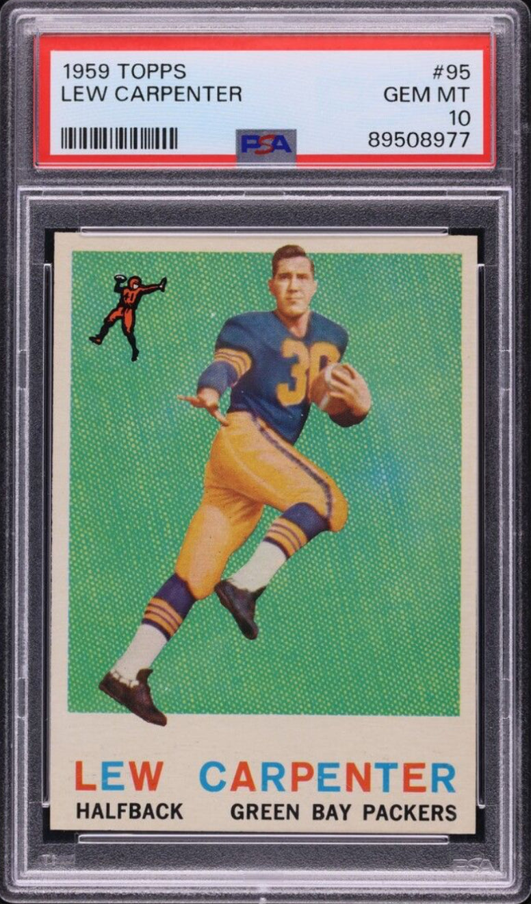 1959 Topps #95 Lew Carpenter PSA GEM MINT 10