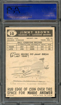 1959 Topps #10 Jim Brown PSA NM-MT 8