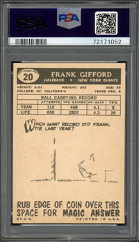 1959 Topps #20 Frank Gifford PSA 9