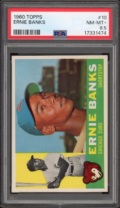 1960 Topps #10 Ernie Banks PSA NM-MT+ 8.5