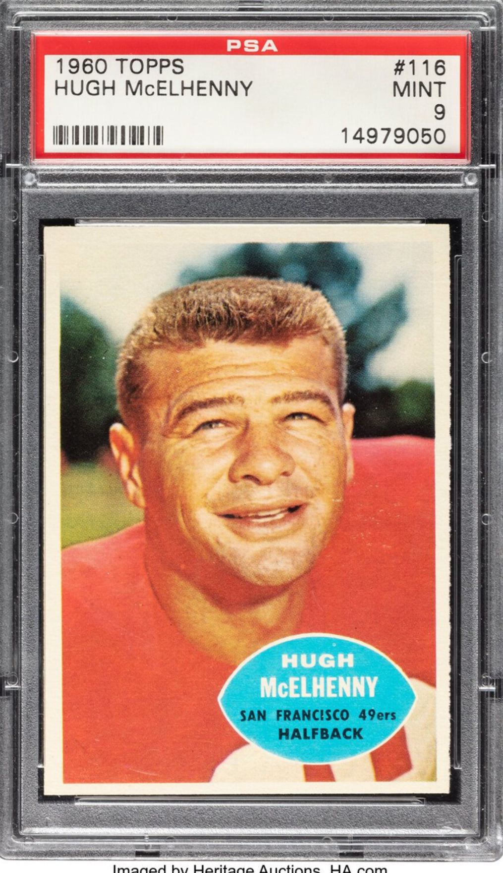 1960 Topps #116 Hugh McElhenny PSA 9