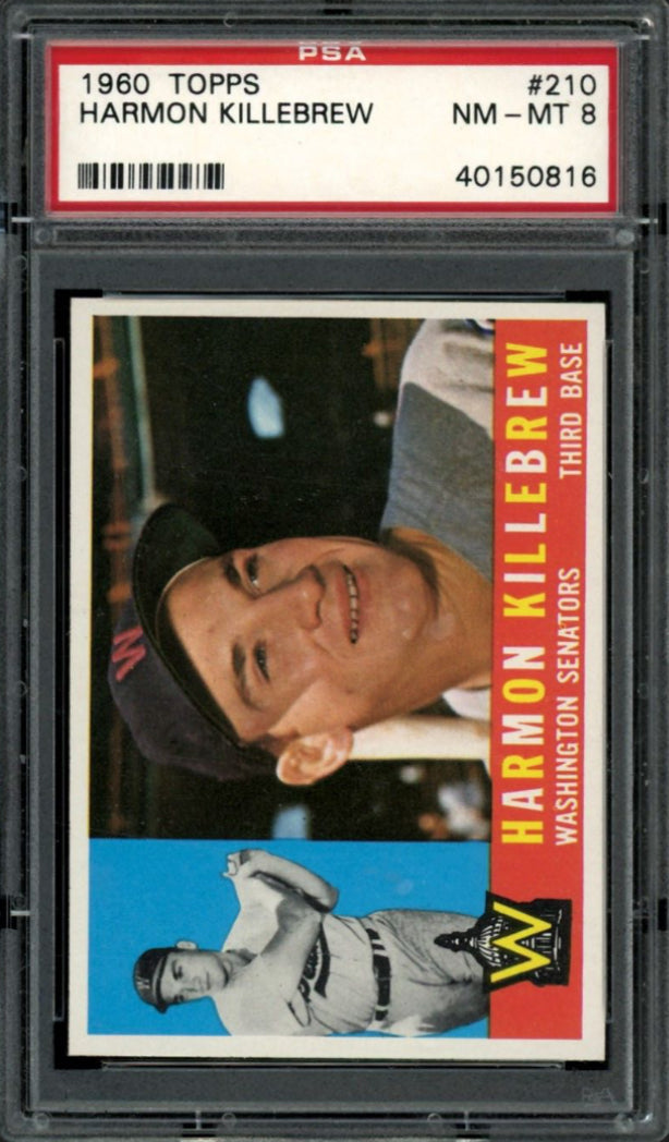 1960 Topps #210 Harmon Killebrew PSA 8