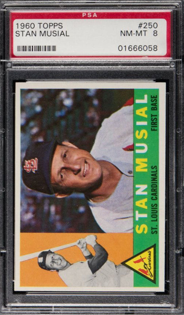 1960 Topps #250 Stan Musial PSA 8