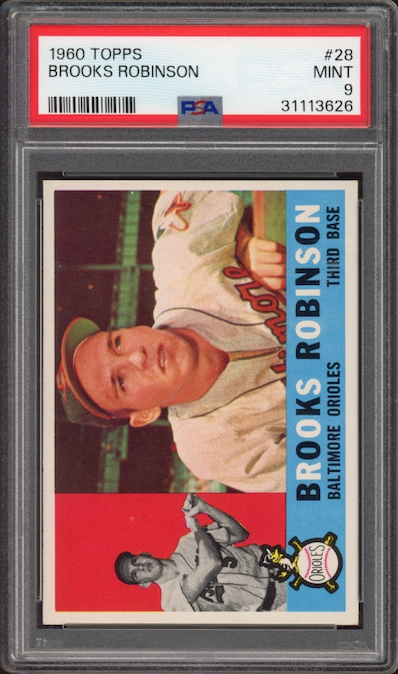 1960 Topps #28 Brooks Robinson PSA MINT 9