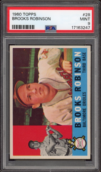 1960 Topps #28 Brooks Robinson PSA MINT 9