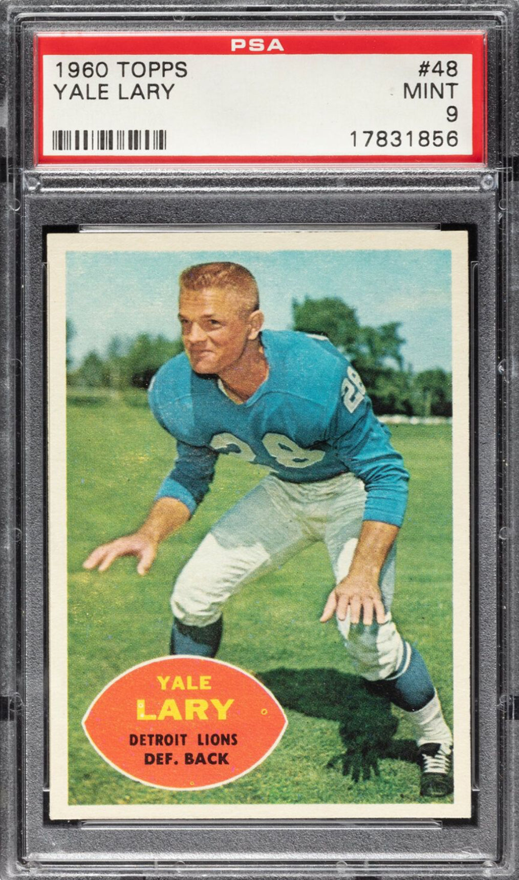 1960 Topps #48 Yale Lary PSA 9