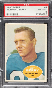 1960 Topps #4 Raymond Berry PSA 8