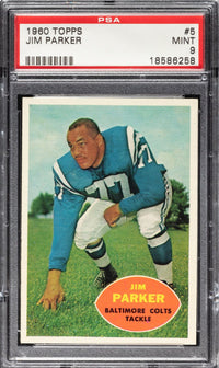 1960 Topps #5 Jim Parker PSA 9