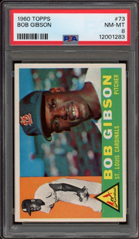 1960 Topps #73 Bob Gibson PSA NM-MT 8