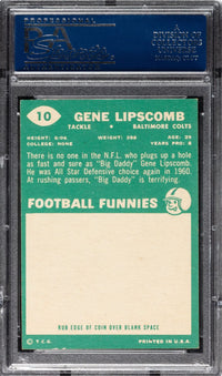 1960 Topps #10 Gene Lipscomb PSA NM-MT+ 8.5