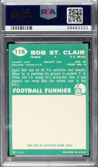 1960 Topps #118 Bob St. Clair PSA MINT 9