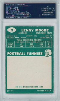 1960 Topps #3 Lenny Moore PSA 8