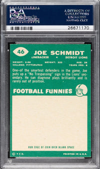 1960 Topps #46 Joe Schmidt PSA MINT 9