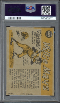 1960 Topps #564 Willie Mays All Star PSA NM-MT 8