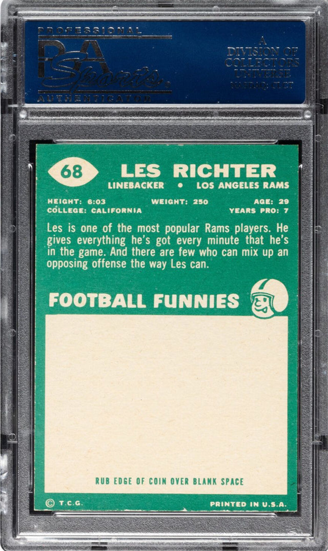 1960 Topps #68 Les Richter PSA 8