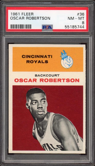 1961 Fleer #36 Oscar Robertson ROOKIE PSA NM-MT 8