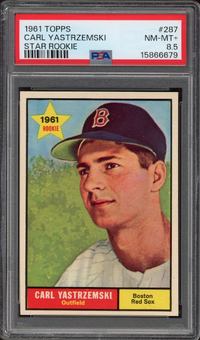 1961 Topps #287 Carl Yastrzemski Star Rookie PSA NM-MT+ 8.5
