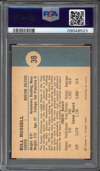 1961 Fleer #38 Bill Russell PSA NM-MT 8