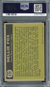 1961 Topps #570 Nellie Fox All Star PSA GEM MINT 10