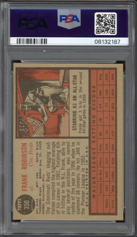 1962 Topps #350 Frank Robinson PSA NM-MT 8