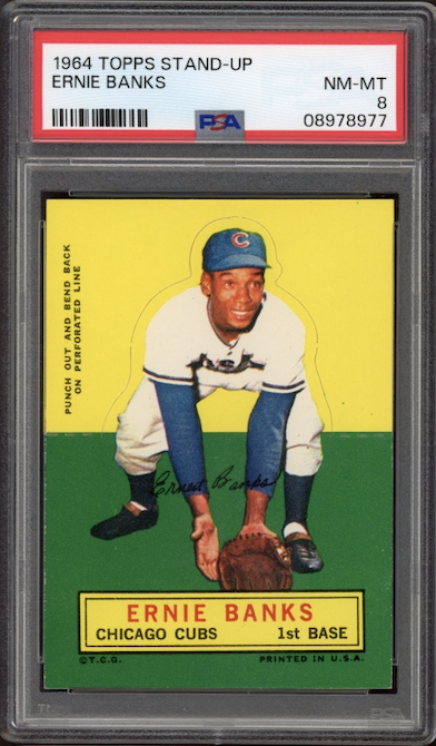1964 Topps Stand-Up Ernie Banks PSA NM-MT 8
