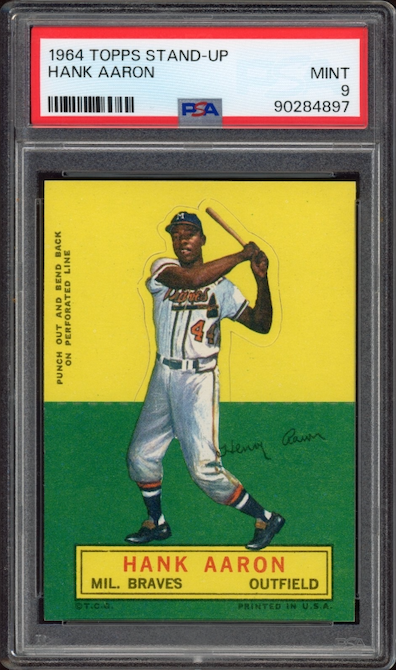 1964 Topps Stand-Up Hank Aaron PSA MINT 9