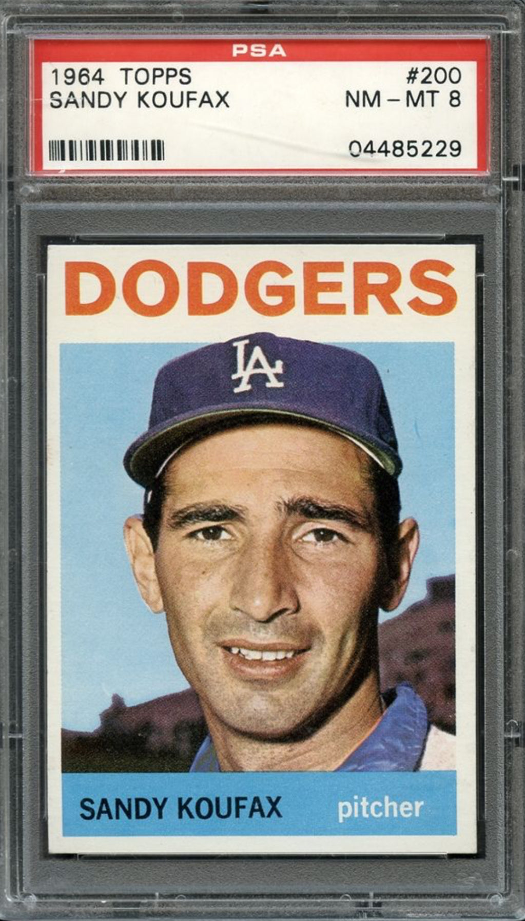 1964 Topps #200 Sandy Koufax PSA 8