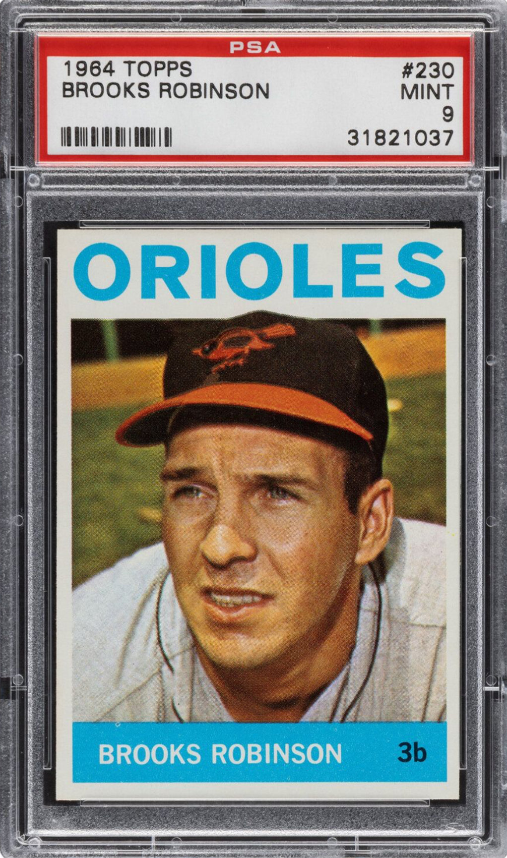 1964 Topps #230 Brooks Robinson PSA 9