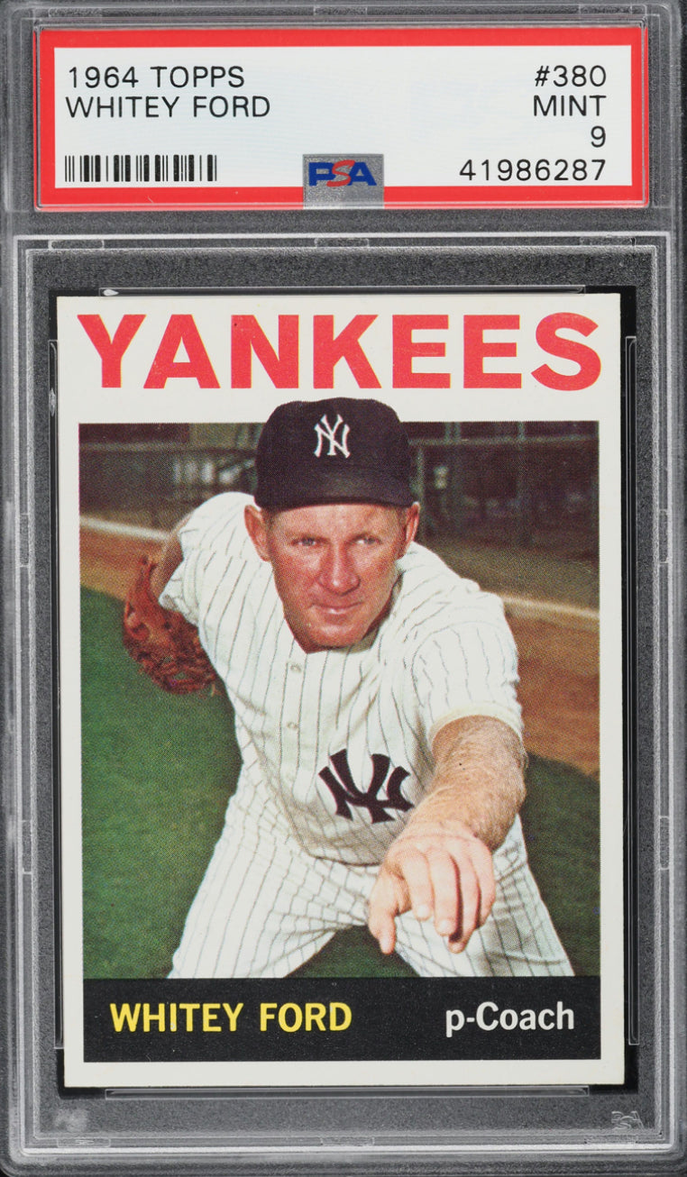 1964 Topps #380 Whitey Ford PSA MINT 9