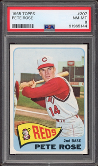 1965 Topps #207 Pete Rose PSA NM-MT 8