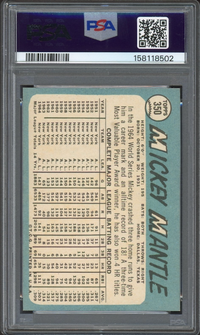 1965 Topps #350 Mickey Mantle PSA NM-MT 8