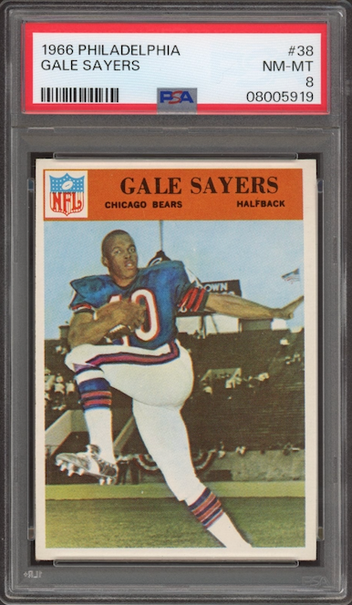 1966 Philadelphia #38 Gale Sayers ROOKIE PSA NM-MT 8