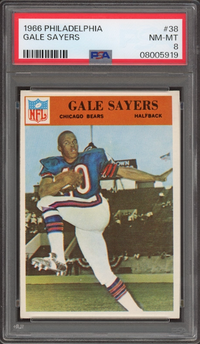 1966 Philadelphia #38 Gale Sayers ROOKIE PSA NM-MT 8