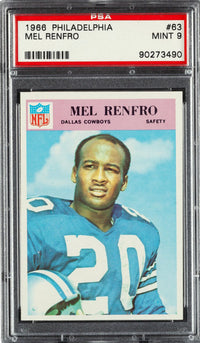 1966 Philadelphia #63 Mel Renfro PSA 9