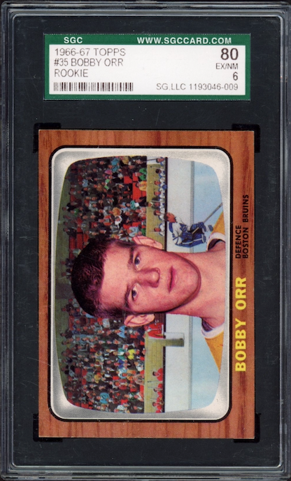 1966 Topps #35 Bobby Orr ROOKIE SGC EX-NM 80