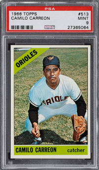 1966 Topps #513 Camilo Carreon PSA 9