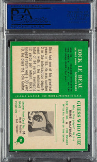 1966 Philadelphia #70 Dick Lebeau PSA NM-MT 8