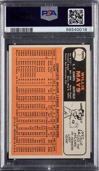 1966 Topps #1 Willie Mays PSA NM-MT 8