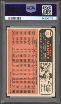 1966 Topps #50 Mickey Mantle PSA NM-MT 8