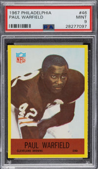 1967 Philadelphia #46 Paul Warfield PSA 9