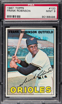 1967 Topps #100 Frank Robinson PSA 9